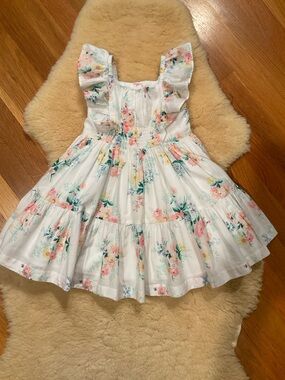 Janie and Jack floral ruffled spring dress